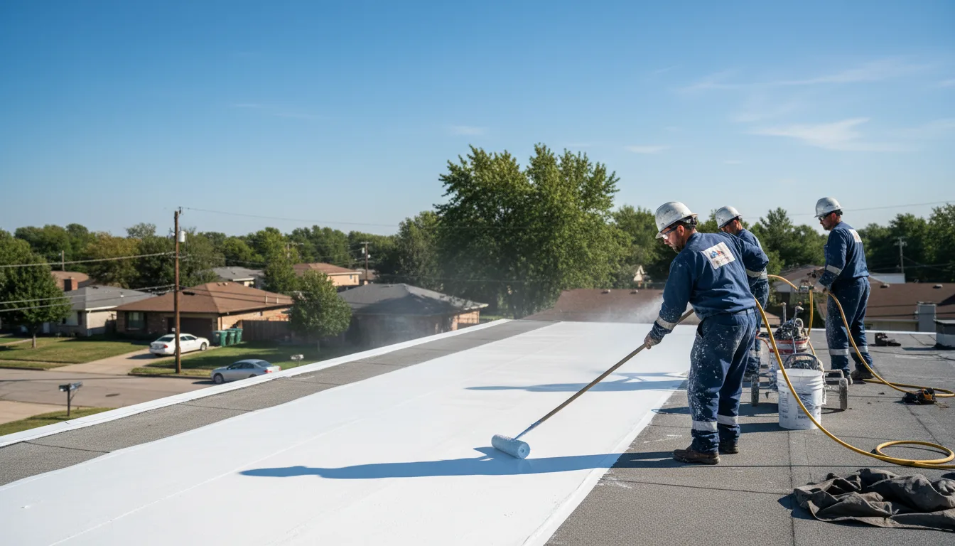 Commercial roof coating in Lake City, IA near me